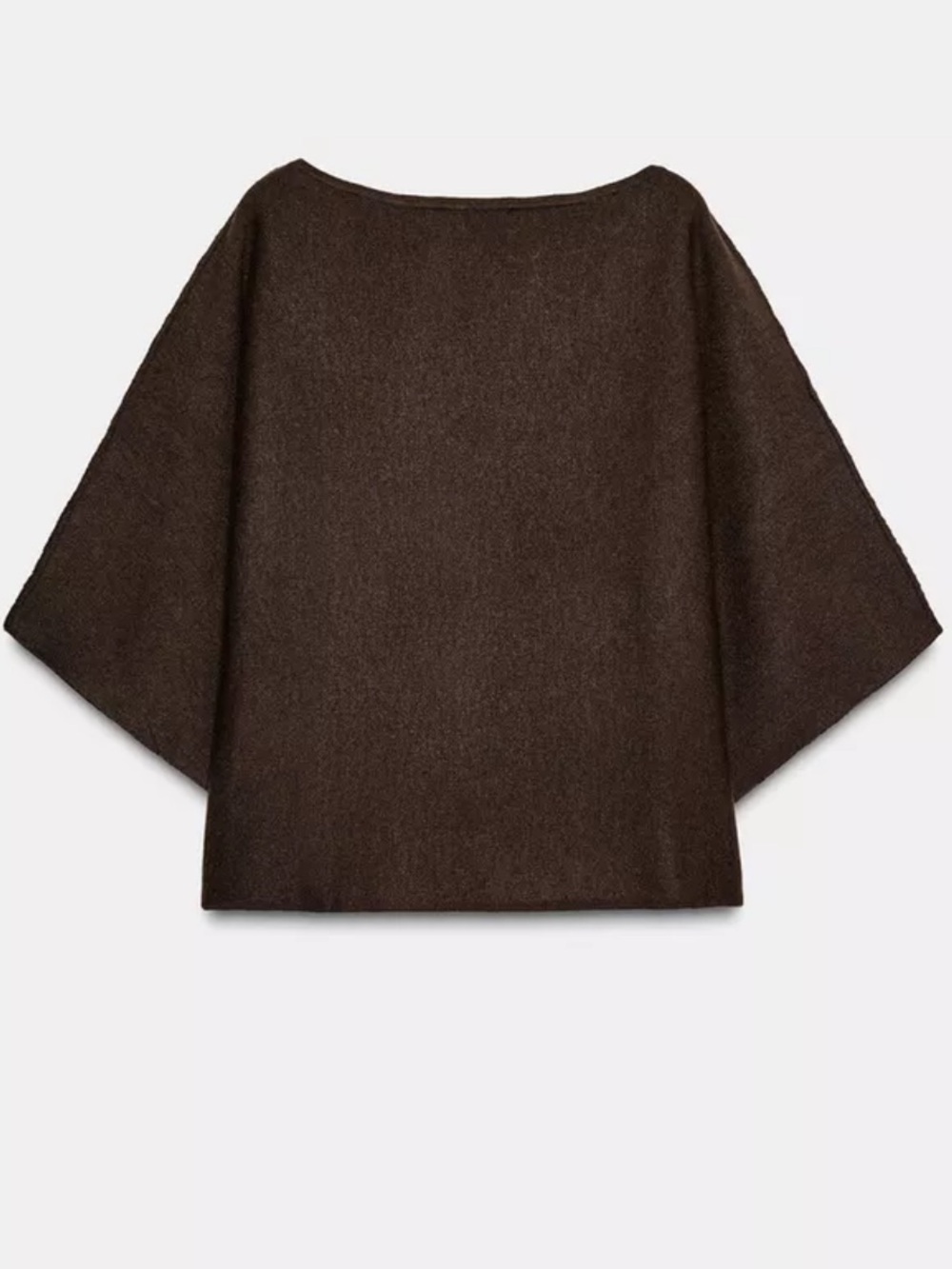 ZARA NWT Brown Wool Blend Knit Top & A-Line Midi Skirt Matching Set M - Picture 8 of 10